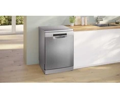 Bosch SMS4HVI14E Serija 4, Laisvai statoma indaplovė, 60 cm, Šlifuotas plienas su apsauga nuo pirštų atspaudų