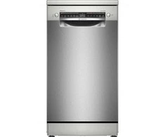 Bosch SPS4HMI13E Serija 4, Laisvai statoma indaplovė, 45 cm, Šlifuotas plienas su apsauga nuo pirštų atspaudų