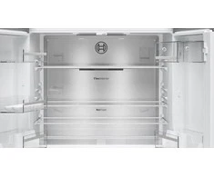 Bosch KFN96AXEA Serija 4, Prancūziško tipo apačioje montuojamas šaldiklis, 5 durų, 183 x 90.5 cm, Juodas šlifuotas plienas, atsparus pirštų atspaudams, Total No Frost