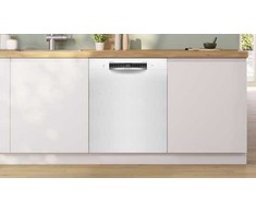 Bosch 37375 SMU4HMW00S Serija 4, Indaplovė, montuojama iš apačios, 60 cm, Balta