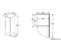 Bosch GSN36VXEP Serija 4, Laisvai statomas šaldiklis, 186 x 60 cm, Juodas šlifuotas plienas, atsparus pirštų atspaudams