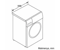 Skalbimo mašina Bosch WGG244ZASN Serija 6, Skalbyklė, pakraunama iš priekio, 9kg, 1400 aps/min