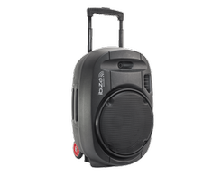 Ibiza Sound PORT15UHF-MKII NEŠIOJAMA GARSO SISTEMA SU AKUMULIATORIUMI + 2X UHF BELAIDŽIAI MIKROFONAI, USB/SD/AUX/BLUETOOTH, 15''/38CM