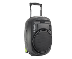 Ibiza Sound PORT15VHF-MKII NEŠIOJAMA GARSO SISTEMA SU AKUMULIATORIUMI + 2X VHF BELAIDŽIAI MIKROFONAI, USB/SD/AUX/BLUETOOTH, 15′′/38CM