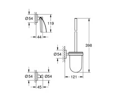 Aksesuarų rinkinys Grohe Essentials City 40407001