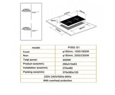 Domino elektrinė kaitlentė SCHLOSSER PI302S1