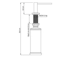 Dozatorius Quadron JUDY MFT004-BS, nerūdijančio plieno