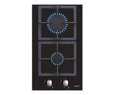 Mikrobangų krosnelė CATA | Hob | SCI 3002 BK | Gas on glass | Number of burners/cooking zones 2 | Rotary knobs | Juodas