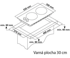 Dujinė kaitlentė domino Guzzanti GZ 8202