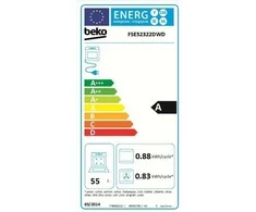 Dujinė viryklė su elektrine orkaite Beko FSE52326DXD