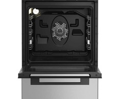 Viryklė Whirlpool Cooker | W5G8LMSWTX | Hob type Gas | Oven type Electric | Nerūdijantis plienas | Plotis 50 cm | Gylis 60 cm | 60 L