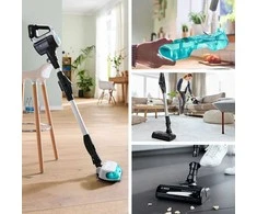 Įkraunamasis du viename dulkių siurblys Bosch Unlimited 7 ProHygienic Aqua, baltas