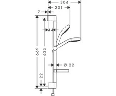 Dušo komplektas Hansgrohe 26566400