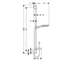 Dušo komplektas Hansgrohe 26631000