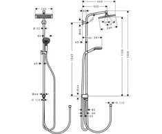 Dušo komplektas Hansgrohe Crometta E 27289000