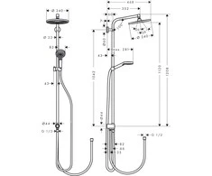 Dušo komplektas Hansgrohe Crometta S 27270000