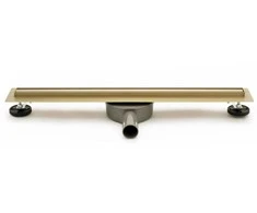 Dušo latakas REA Slim 360 Gold 80 cm, matinis auksas