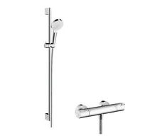 Dušo sistema su termostatiniu maišytuvu Hansgrohe Crometta Ecostat 1001 CL Combi 0,90m, 27813400
