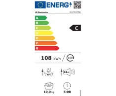 Džiovyklė LG DUAL Inverter Heat Pump, 7 serija, RHX7010TBB, 10 kg