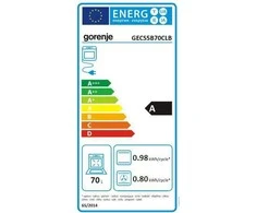 Gorenje Classico Elektrinė viryklė, 50 cm (GECS5B70CLB)