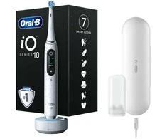 Elektrinis dantų šepetėlis Braun Oral-B iO Series 10, Baltos spalvos
