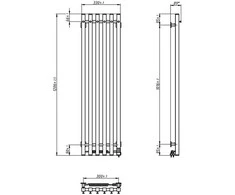 Elektrinis rankšluosčių džiovintuvas Navin Levante 3301200 Sensor, 12-857153-3312 (laidas kairėje)