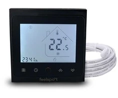 Elektroninis programuojamas termostatas (termoreguliatorius) Feelspot WTH51.36 NEW Juodas