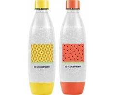 Gėrimų gazavimo aparato SodaStream vandens buteliai Fuse, 1l, 2 vnt, arbūzas/ananasas