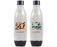 Gėrimų gazavimo aparato SodaStream vandens buteliai Fuse, 1l, 2 vnt, mozaika