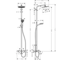 Hansgrohe Crometta S 240 1jet, 27320000