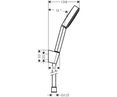 Hansgrohe Dušo komplektas HG Pulsify 24301670juodas matinis