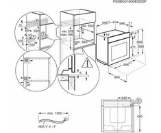 Juodos spalvos garinė orkaitė Electrolux EOABS39WZ