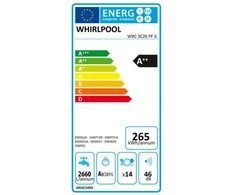 Įmontuojama indaplovė Whirlpool WBC 3C34 PF X