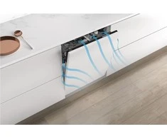WHIRLPOOL Integruojamas Indaplovė WIC 3C33 PFE, D energijos klasė (senas A+++), 60 cm, Powerclean PRO, Trečias krepšelis, 8 programos