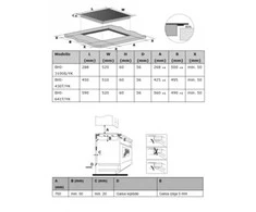 Įmontuojama indukcinė kaitlentė Berk BHI-430T/YK, 45cm pločio