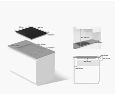Įmontuojama indukcinė kaitlentė Samsung NZ64B5066GK