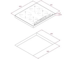 Įmontuojama indukcinė kaitlentė Teka IZC 64630 WH MST