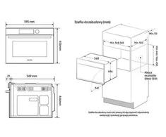 Įmontuojama kompaktiška orkaitė su mikrobangų funkcija Samsung NQ5B5763DBK