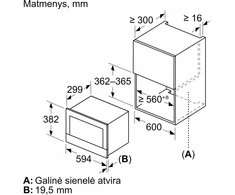 Įmontuojama mikrobangų krosnelė Bosch BFL9221B1