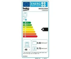 BEKO kompaktinė orkaitė BBCM13300X, aukštis 45,5 cm, A energijos klasė
