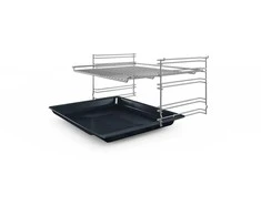 Bosch Orkaitė | HBF133BA1 | 66 l | Elektrinė | „EcoClean“ | Rankenėlės | Aukštis 59,5 cm | Plotis 59,4 cm | Juoda