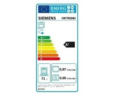 Įmontuojama orkaitė SIEMENS HB778G3B1