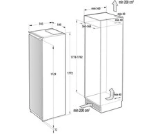 Įmontuojamas šaldiklis Gorenje G600, FNCI517E62WF, 235 l