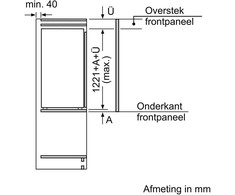 Įmontuojamas šaldytuvas Bosch KIR41ADD1