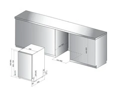 WHIRLPOOL Indaplovė WSIP4O33PFE, D energijos klasė (senas A+++), 45 cm, Powerclean PRO, Trečias krepšelis, 9 programos