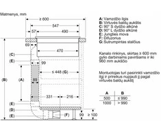 Indukcinė kaitlentė su integruota ventiliacijos sistema Bosch PXX89BD56E