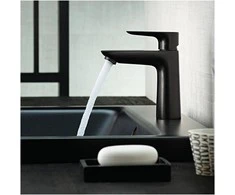 Juodas praustuvo maišytuvas Hansgrohe TALIS E 110 71710670