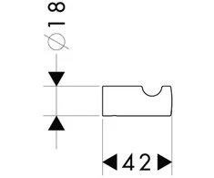Kabliukas rankšluosčiui Hansgrohe Logis 40511000
