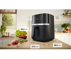 Bosch Serie 4 MAFS2462B gruzdintuvė Vienguba 6,1 l Atskirai stovinti 2050 W Karšto oro gruzdintuvė Juodas
