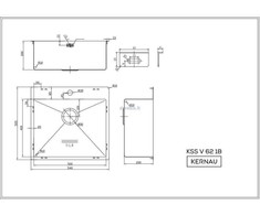 Plautuvė Kernau KSSV 62 1B DD Copper